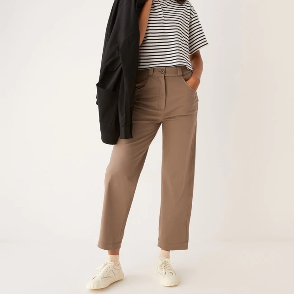 (Olive green) High Waist Pant - Frank and Oak